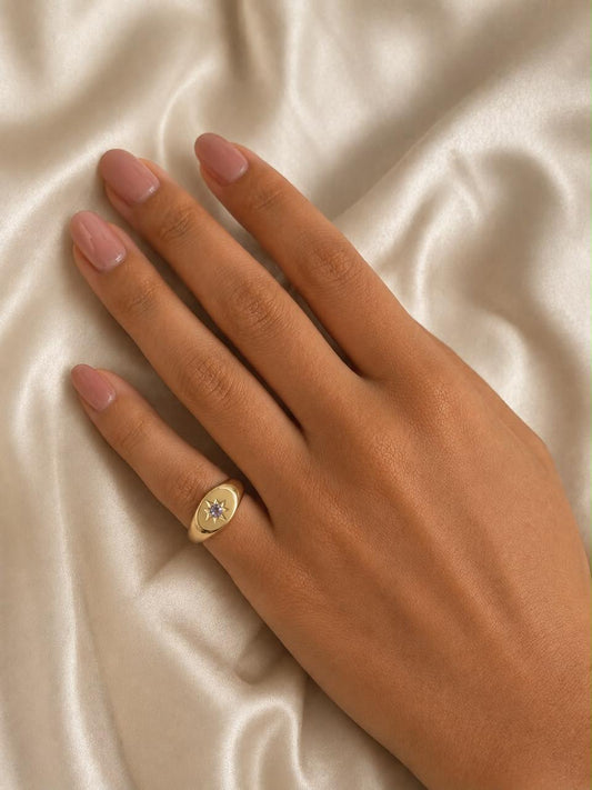 Purple Pinky Ring